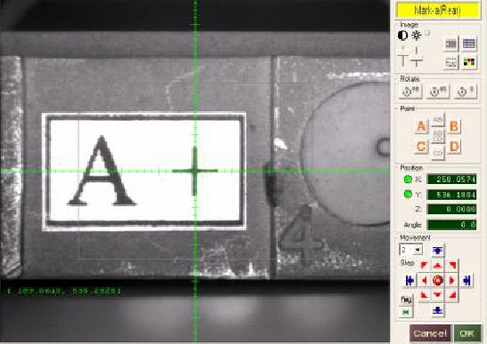 貼片機的校準效果圖