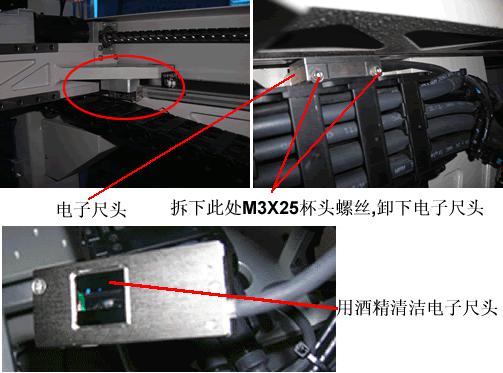 LED貼片機(jī)Y電子尺頭清洗