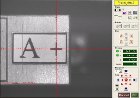 校準(zhǔn)影像界面